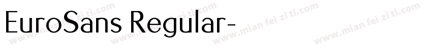EuroSans Regular字体转换